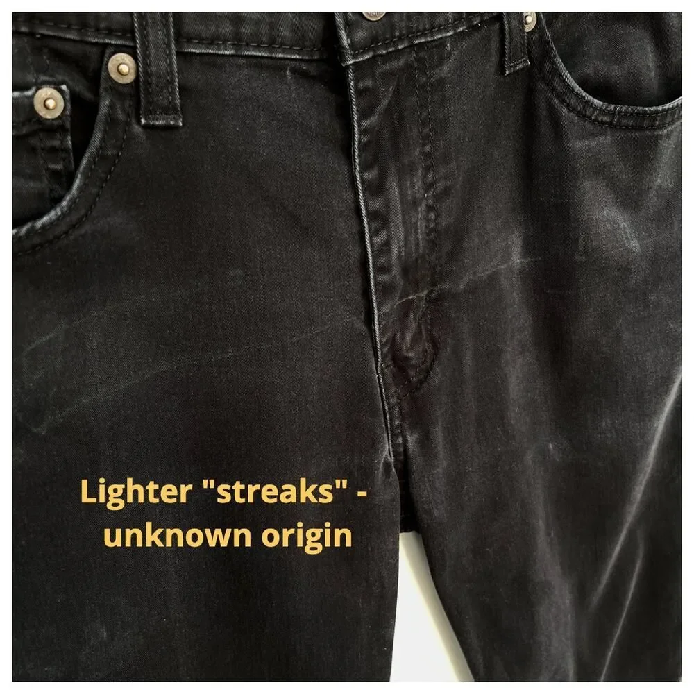 Levi's 511 All Seasons Tech Slim Fit Denim Jeans Men's Sz 33 Black Stretch
